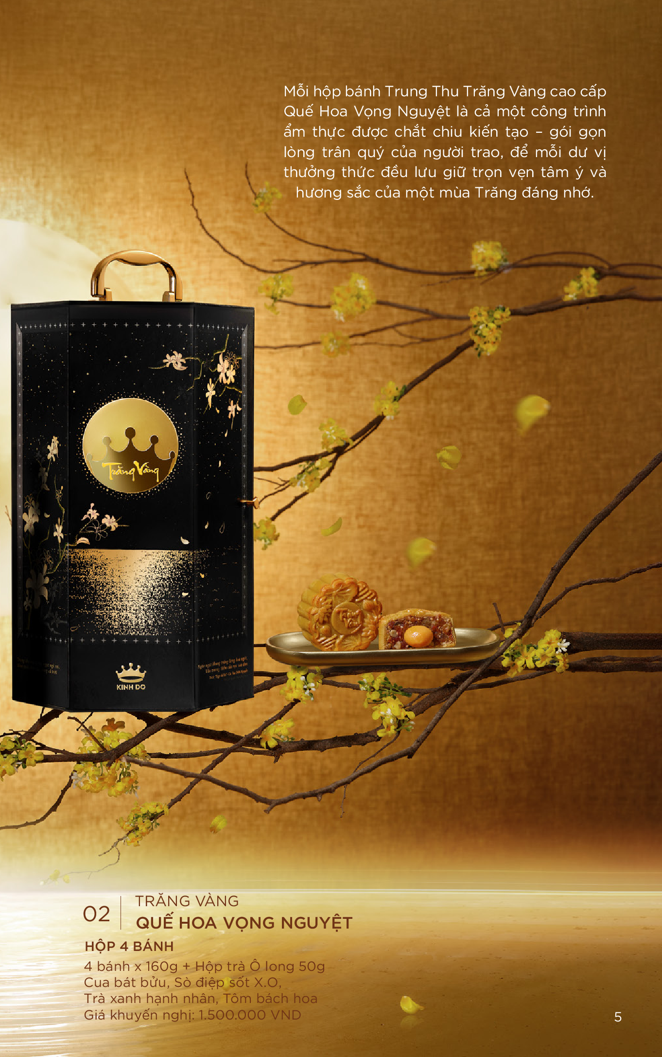 QUẾ HOA VỌNG NGUYỆT 4 BÁNH (G4)
